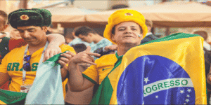 Torcedores do brasil, na copa do mundo do Qatar