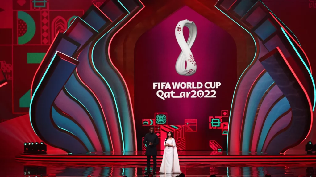 Foto do sorteio da Copa do mundo Qatar